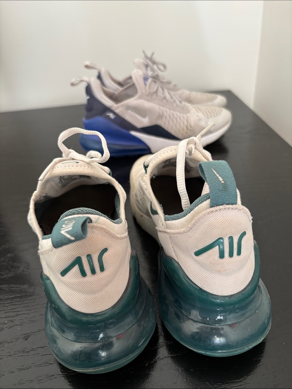 Two Pairs Nike Air Max 270 size 4Y - Picture 6 of 16